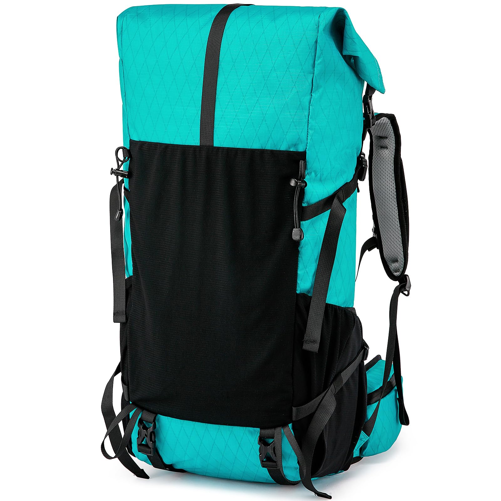 Mochila de senderismo, X-PAC mejorada ligera, de gran capacidad, bolsa de senderismo apta para escalada de montaña, camping
