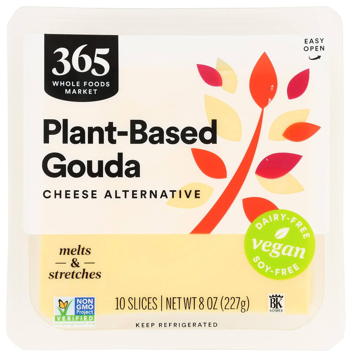 365 by Whole Foods Market, Gouda Non-Dairy Slices, 8 Ounce
