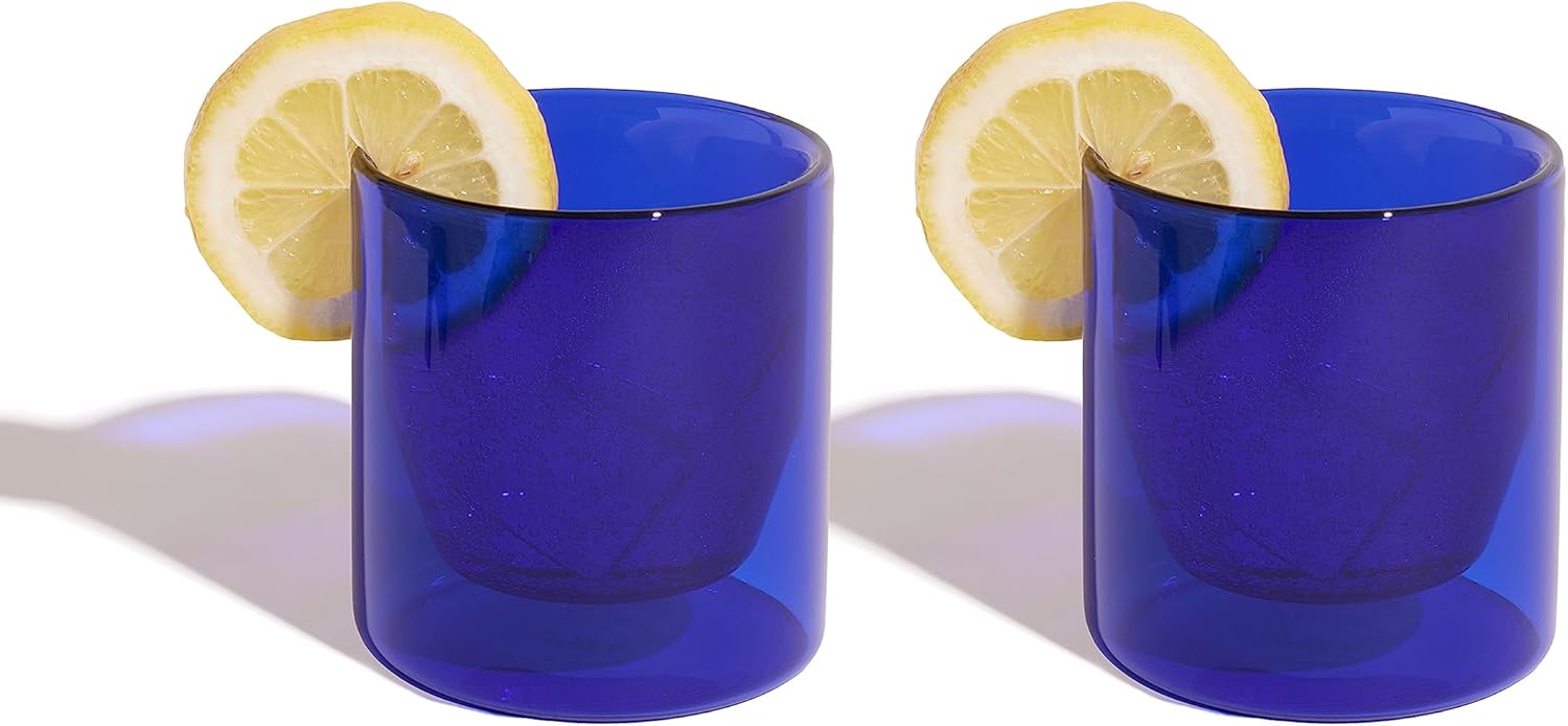 YIELD Insulated Glass Tumbler Set of 26 oz Double Wall