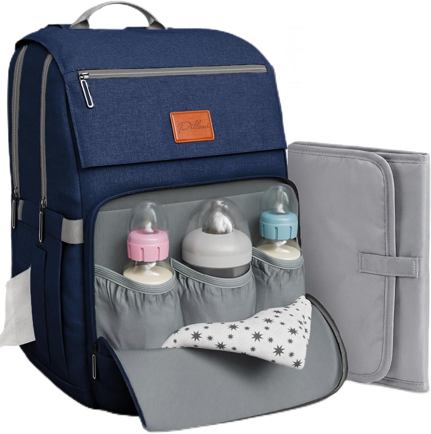 Baby Diaper Bag Backpack - Baby Bag for Girls & Boys, Large Waterproof Diaper Backpack - Baby Shower Gifts for Boys & Registry Must Haves - Travel Diaper Bags with Changing Pad - Newborn Stuff