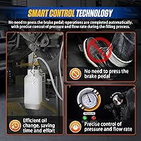 Vista 2 de Kit automático de purga de frenos, máquina de purga de líquido de frenos de 110 V, kit de purga de frenos completamente automático, operación de una