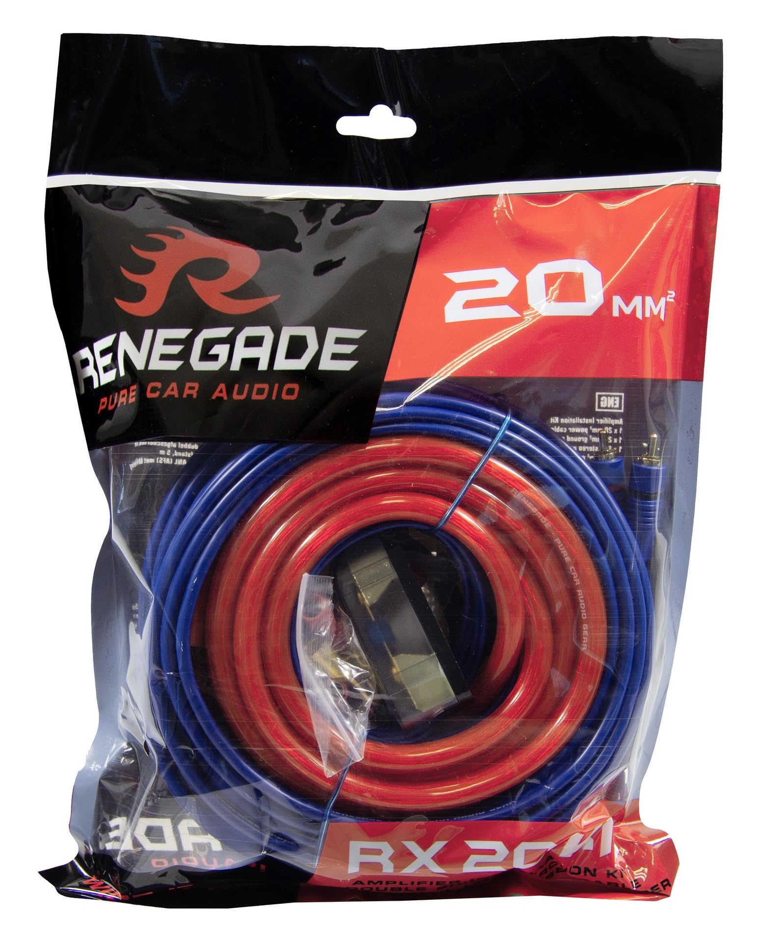 Renegade RX20KIT - Set di cavi per amplificatore da 20 mm²