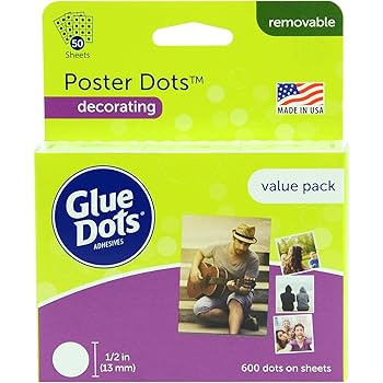 Glue Dots Poster Sheets Value Pack