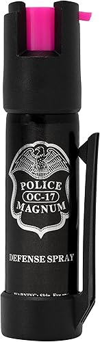Miniatura 8 de Police Magnum Clip de cinturón de gas pimienta para autodefensa, fuerza máxima, herramienta de seguridad de reacción rápida, fabricado en los