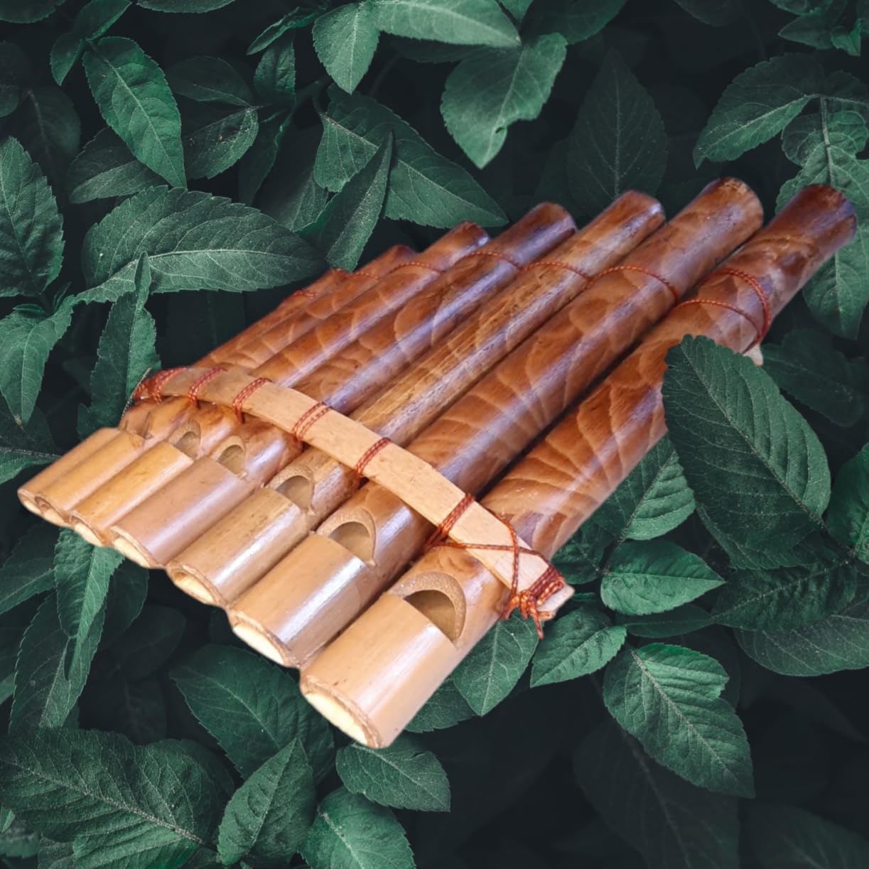 Flûte de Pan en Bambou Instrument de musique Bois Artisanal Panpipes Bamboo Flauta panflute