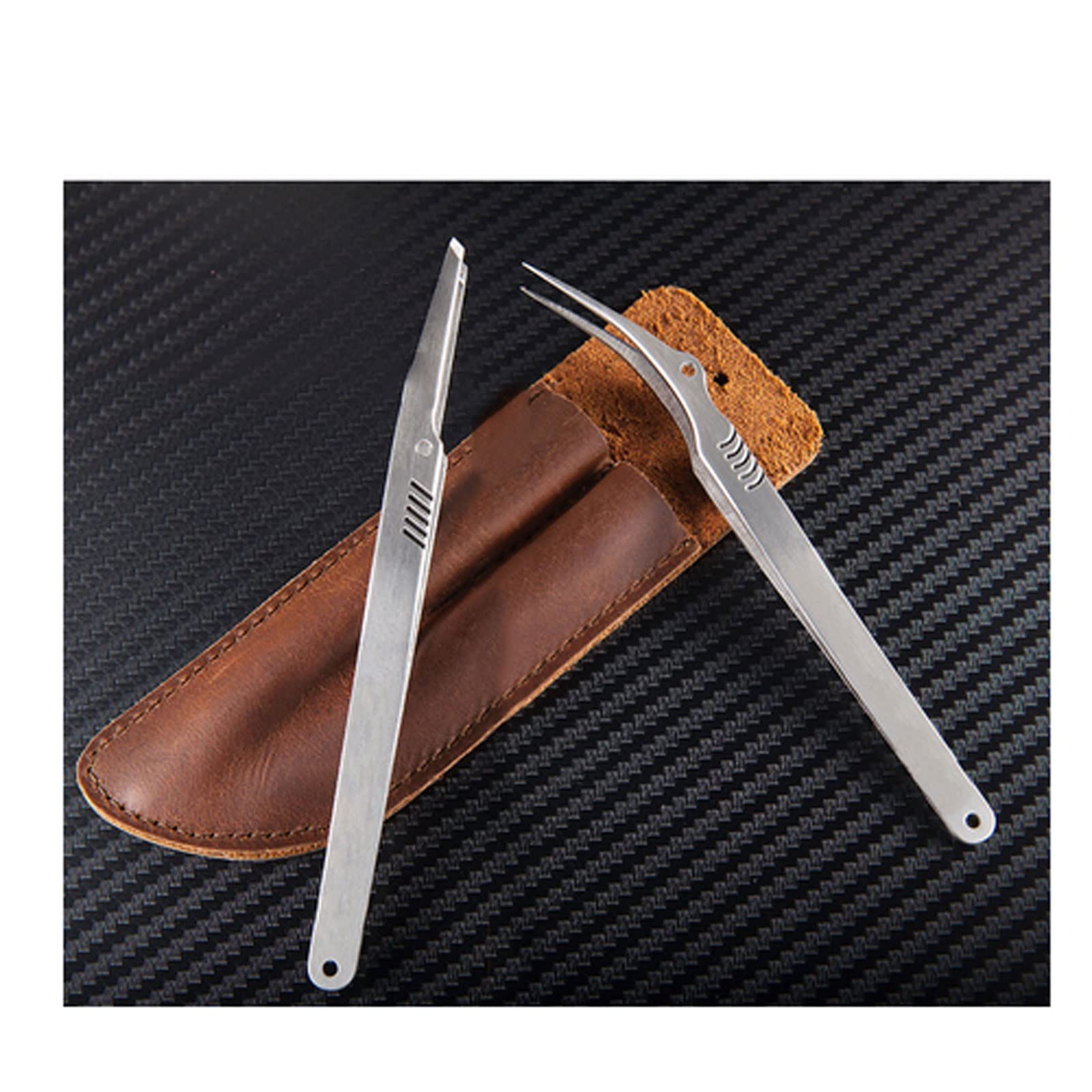 JINGYAN Pęsety Stainless Steel Curved Tip Tweezers Set Kit Welding Sorting Precision Electronic Products Components Hand Tools