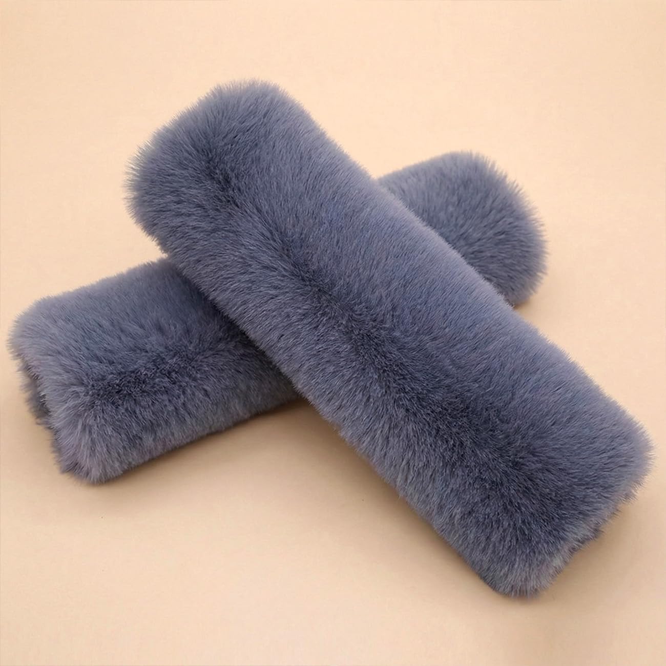 Paquete de 2 fundas de cinturón de seguridad de felpa suave para niños, cómodo cojín para cinturón de seguridad para recién nacidos, accesorios de correa de asiento de automóvil/cochecito, mayor