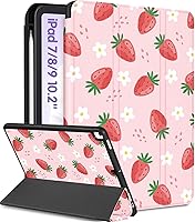 Vista 10 de Funda para iPad de 9ª/8ª/7ª Generación de 10.2 Pulgadas para Niñas Lindas Mujeres Folio Cubierta Inteligente con Soporte para Lápiz Libro de Horror