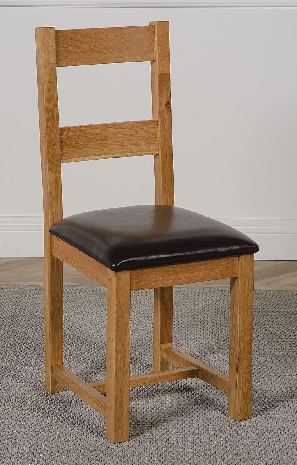 Oak Furniture King Yale Solid Oak Dining Chairs for Dining Room or