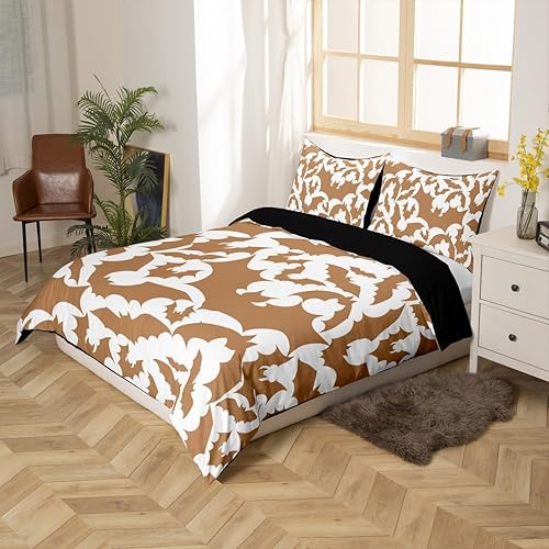 Miniatura 13 de Castle Fairy Juego de ropa de cama con temática de Halloween, tamaño Queen, juego de funda de edredón con estampado de animales de murciélagos Multi