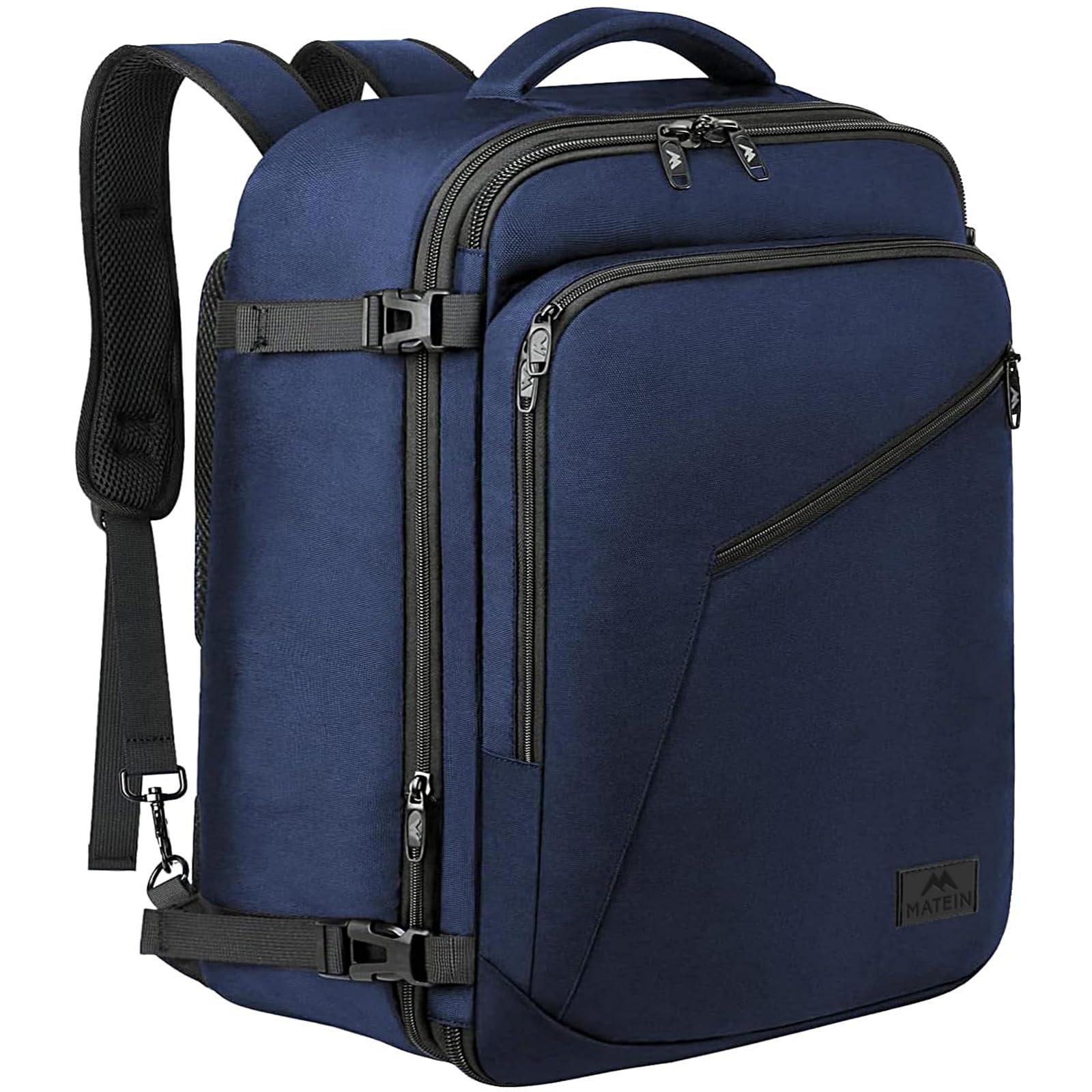 MATEIN Blue Extra Large Mens Travel Backpack, Expandable Carry on Backpack | Airline Approved, Water Resistant, Business Casual Daypack for Traveling, International Trip, Gifts for Traveler Teacher