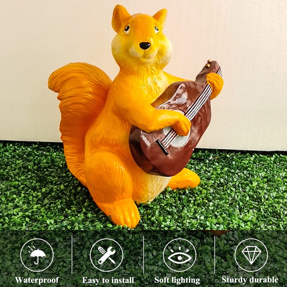 Statua żółwia ogrodowego – solarna figurka zwierzęcia z żywicy LED, ręcznie malowana, odporna na warunki atmosferyczne, dekoracja trawnika, duża, 50 cm, ozdoba na zewnątrz