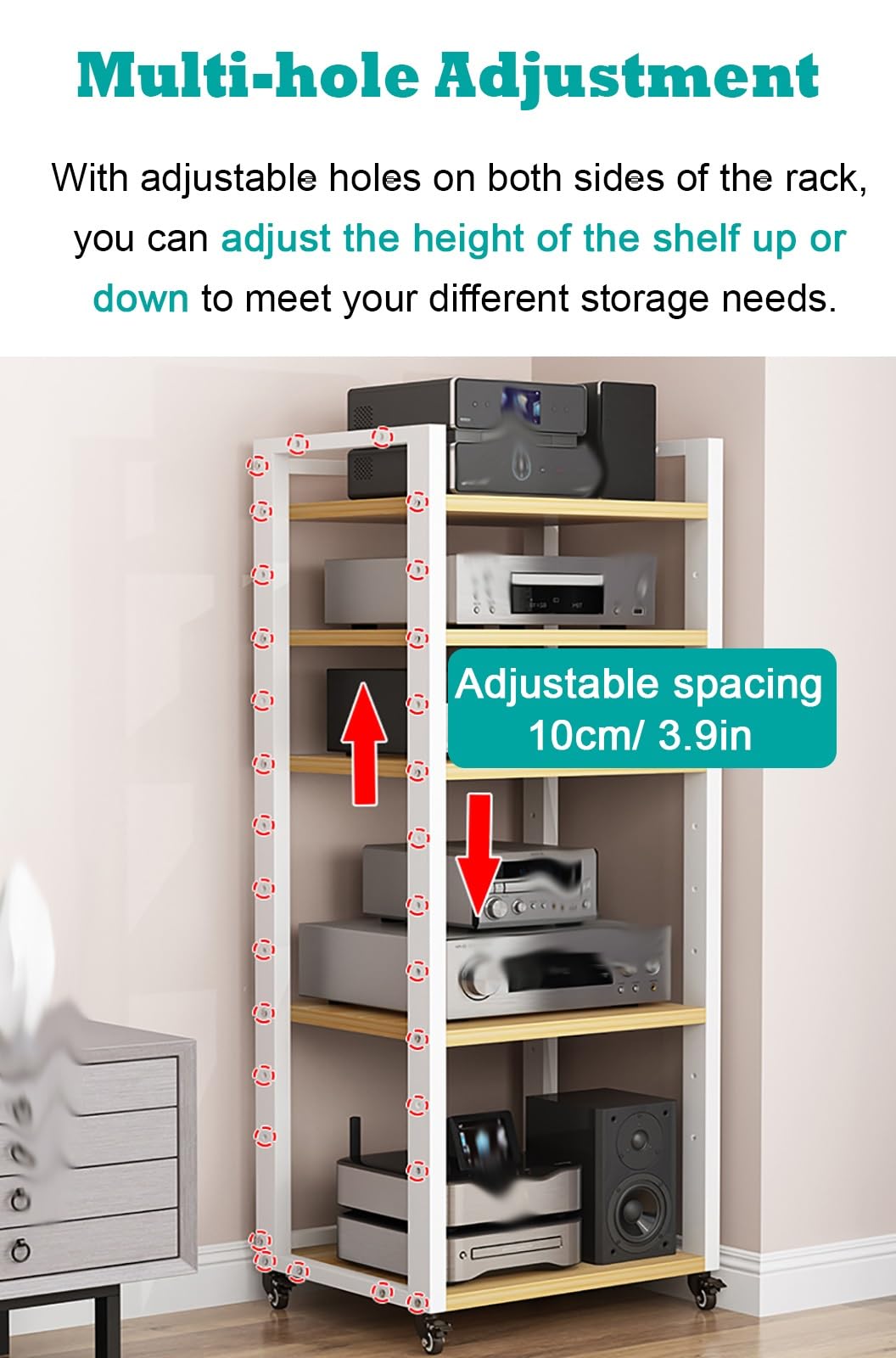 AVラック STAGE AV RACK(幅65cm 奥行54.6cm)の通販 / マスターウォール