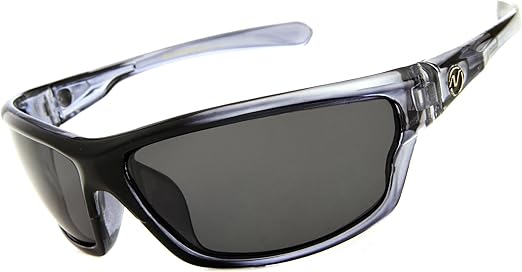 Nitrogen Men's Rectangular Sports Wrap 65mm Polarized Sunglasses