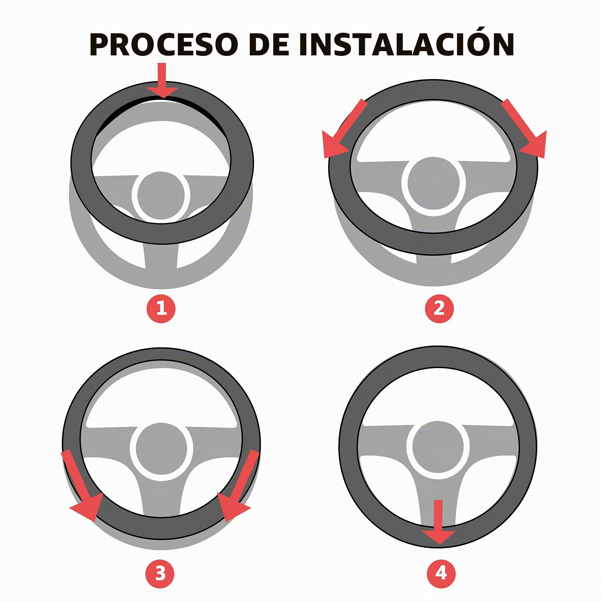 Pahajim Funda Volante Coche Universal de Microfibra Cuero Antideslizante Transpirable Cubre Volante Coche 37-38 cm Protector Volantes para Mujeres Hombres (Azul)