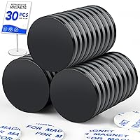Vista 29 de LOVIMAG Imanes de disco de neodimio superfuertes, potente imán de tierras raras con adhesivo de doble cara para nevera, bricolaje, construcción
