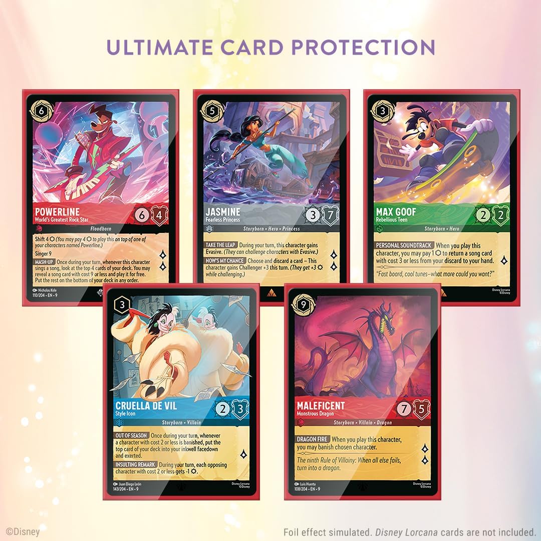 Ravensburger Disney Lorcana TCG Card Sleeve Pack – Mulan: Considerate Diplomat | 65 Protective Sleeves for TCG Decks | Ages 8+