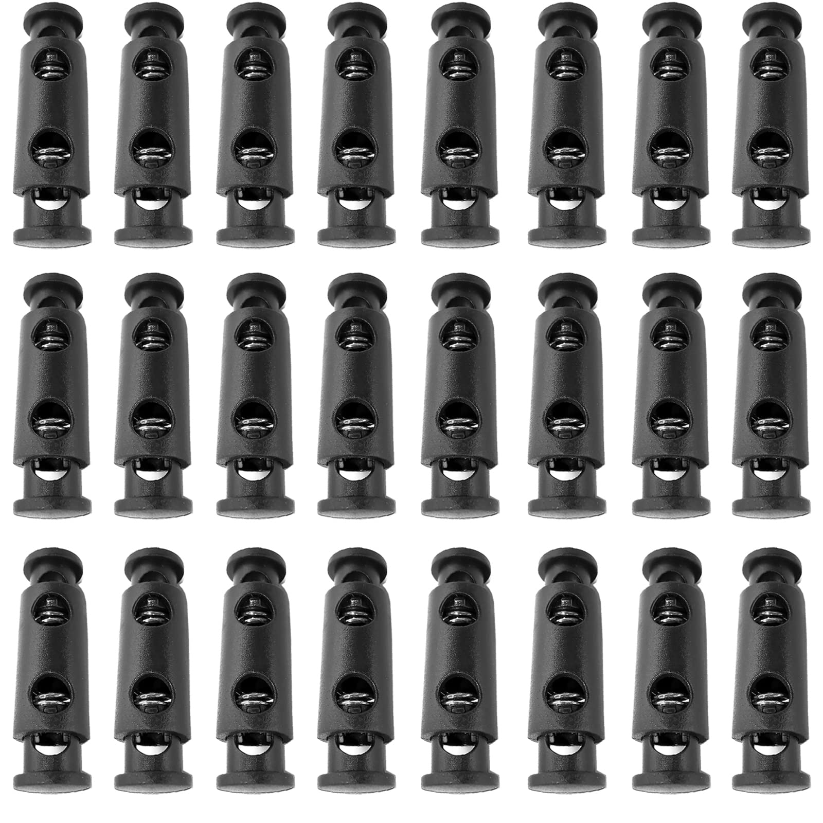 Topes De Cordon 300Pcs Cord Locks, Single Hole Ball Shape Spring Loaded ...