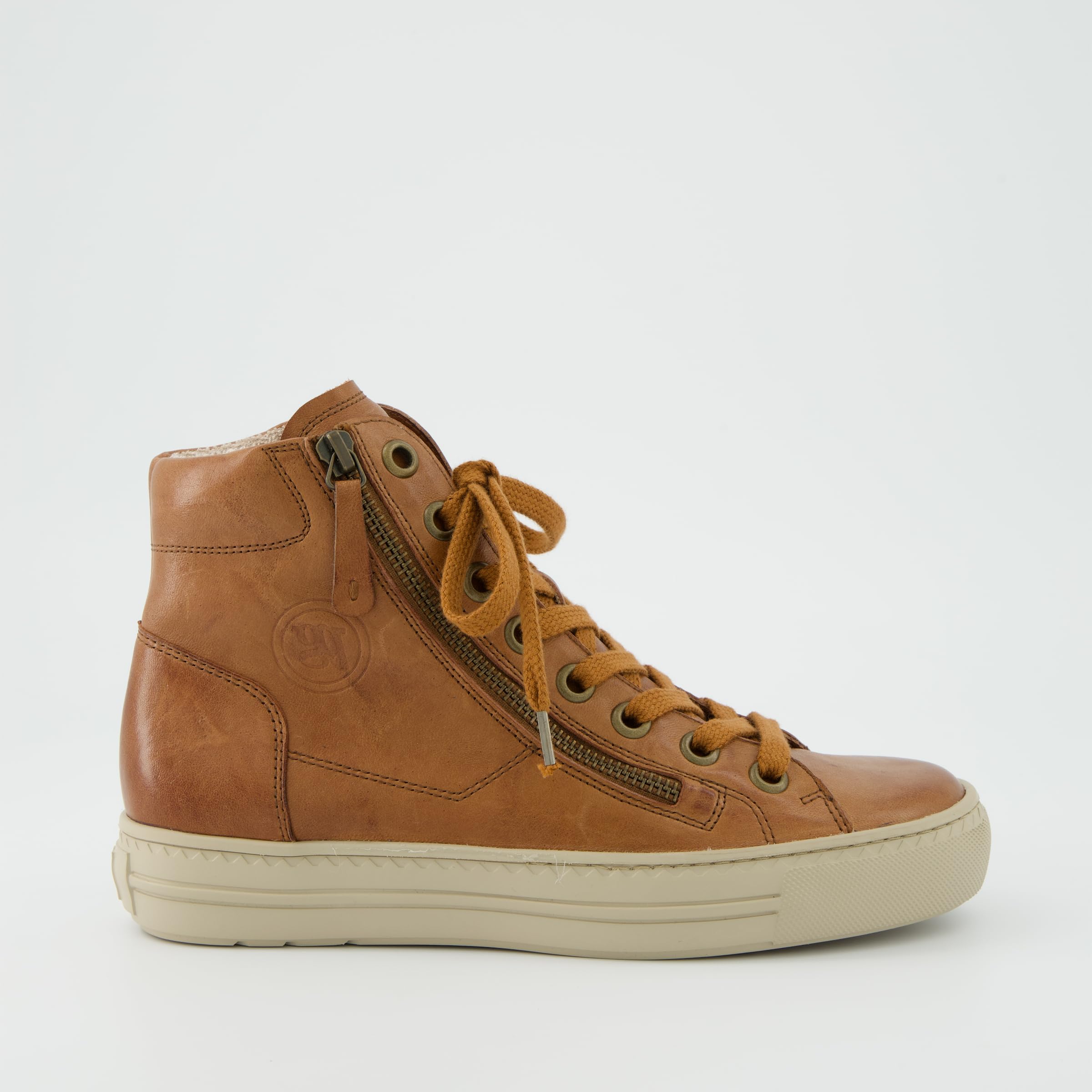 Paul Green Zapatillas para mujer 4024-350 en piel lisa, color marrón