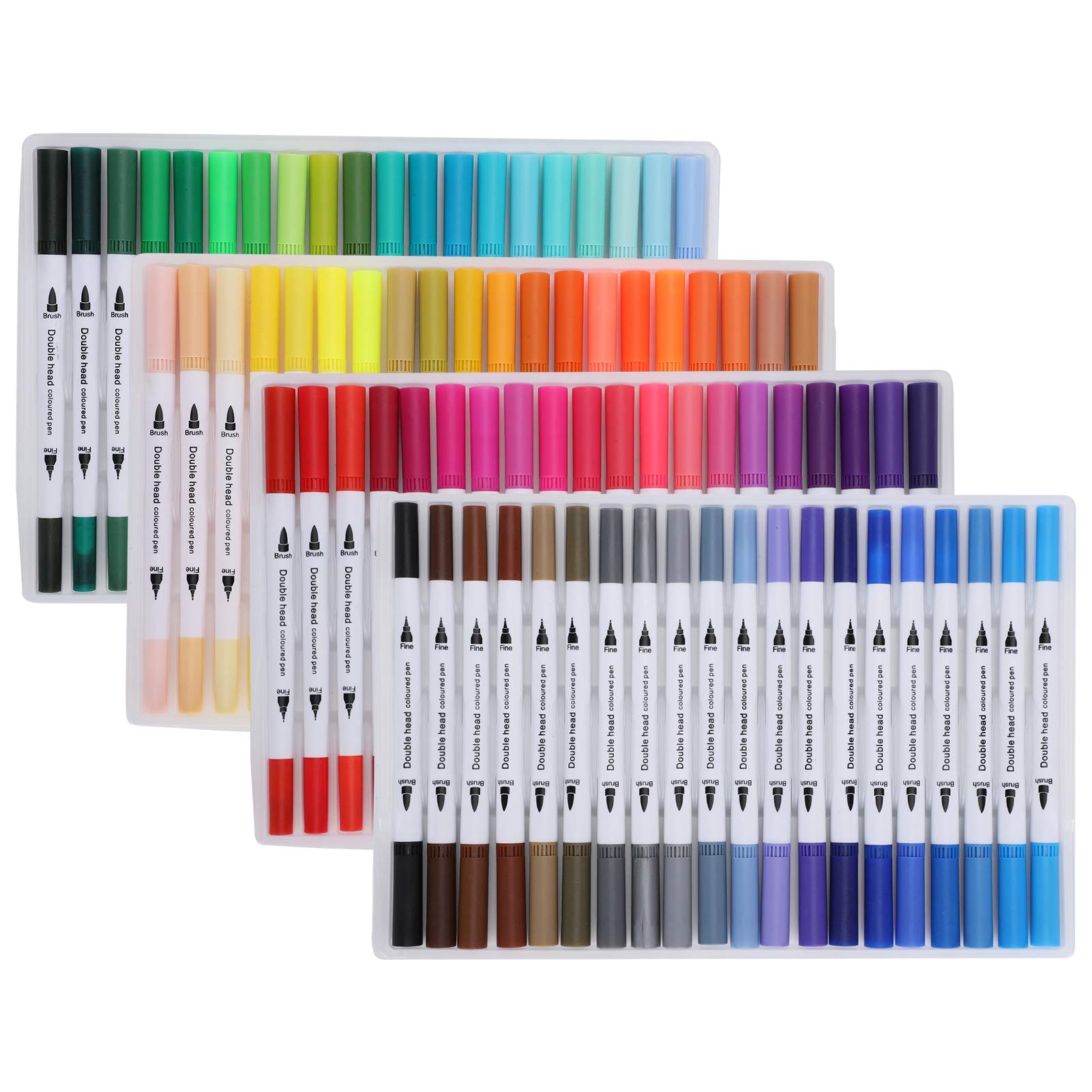 Cryfokt Aquarell-Marker Doppelpinsel Weiche Feinspitze für Professionelle