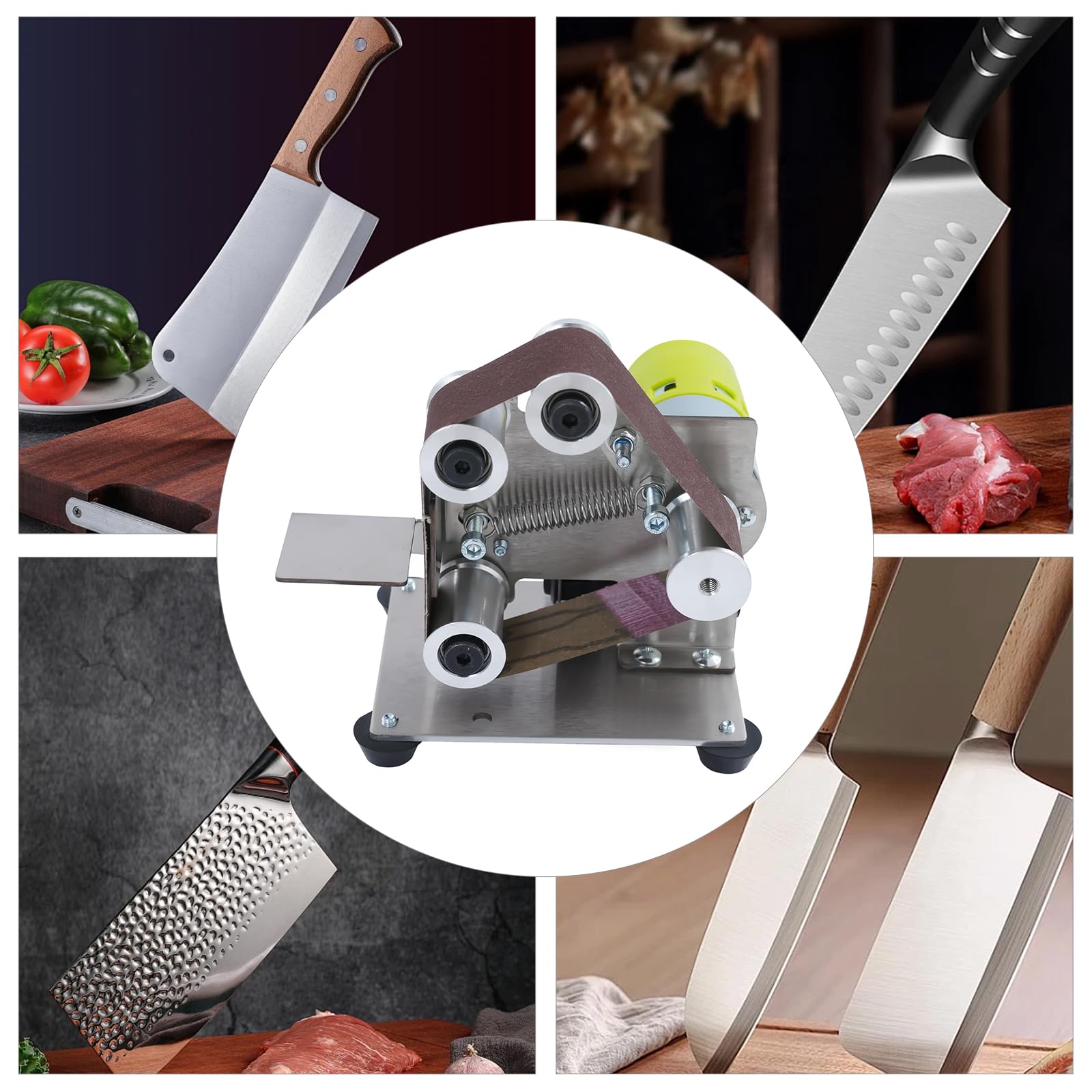 Mini levigatrice a nastro, 96 W, piccola levigatrice per cintura, lucidatrice a 7 livelli, 8000 giri/min, levigatrice a nastro elettrica, nastro regolabile, 17,5 x 11 x 4 cm
