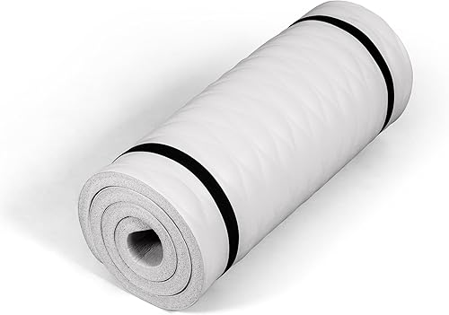 Tone Fitness Esterilla de yoga de 1 pulgada de grosor  Alfombrilla de ejercicio antideslizante de alta densidad con correa de transporte para yoga,