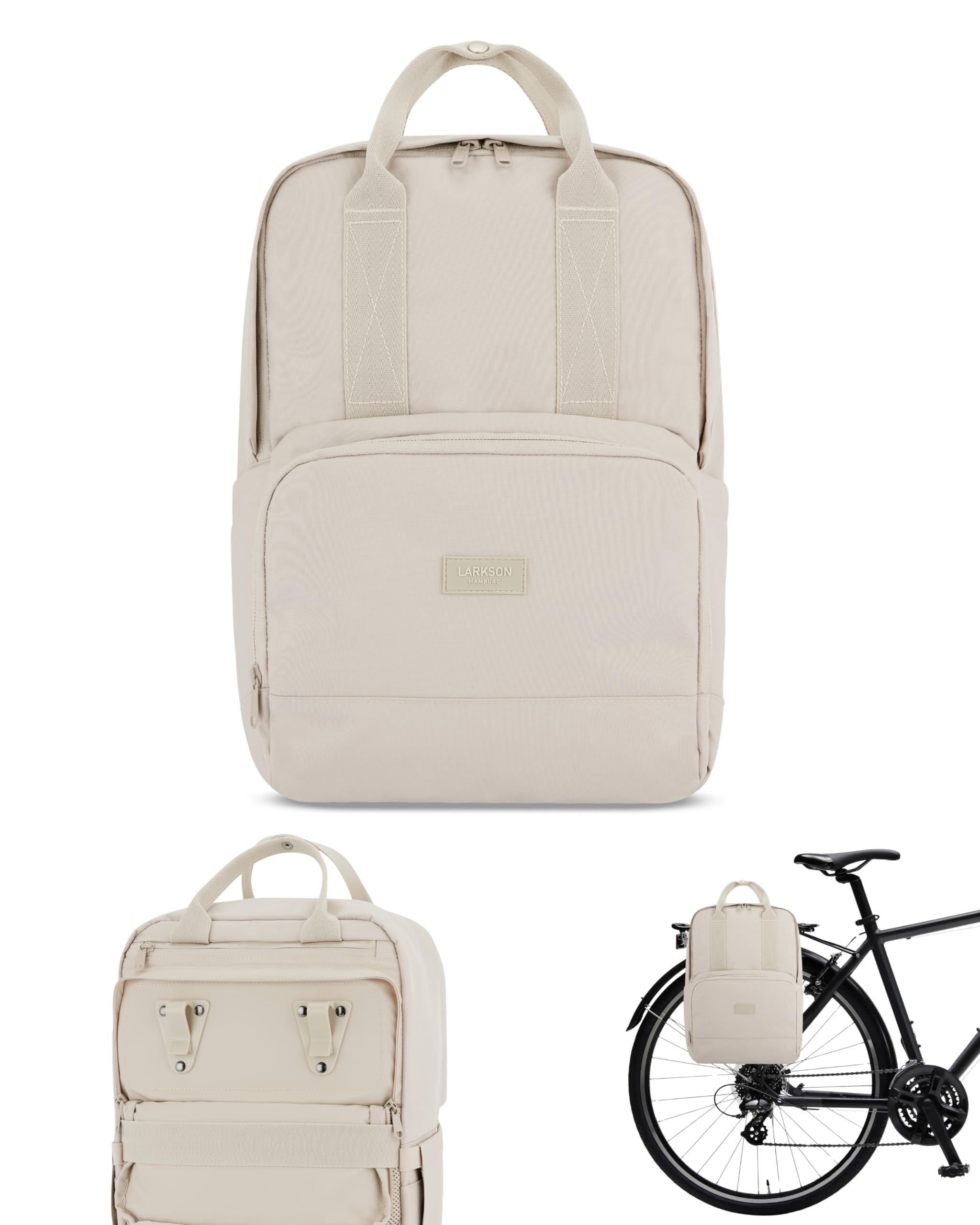 LARKSON Fahrradtaschen für Gepäckträger Sand - No 6 Bike