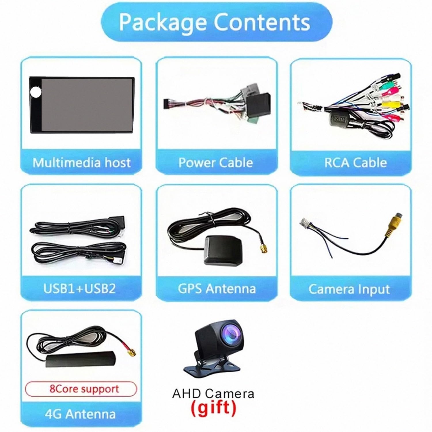 GPS Camping Car pour Honda BR-V BRV LHD 2015-2021 Navigateur GPS de Voiture Portable Navigation Hors Ligne, Mises à Jour Gratuites, Voix Réelles, Alerte Vitesse &, 4 Nuclear 1G+16G