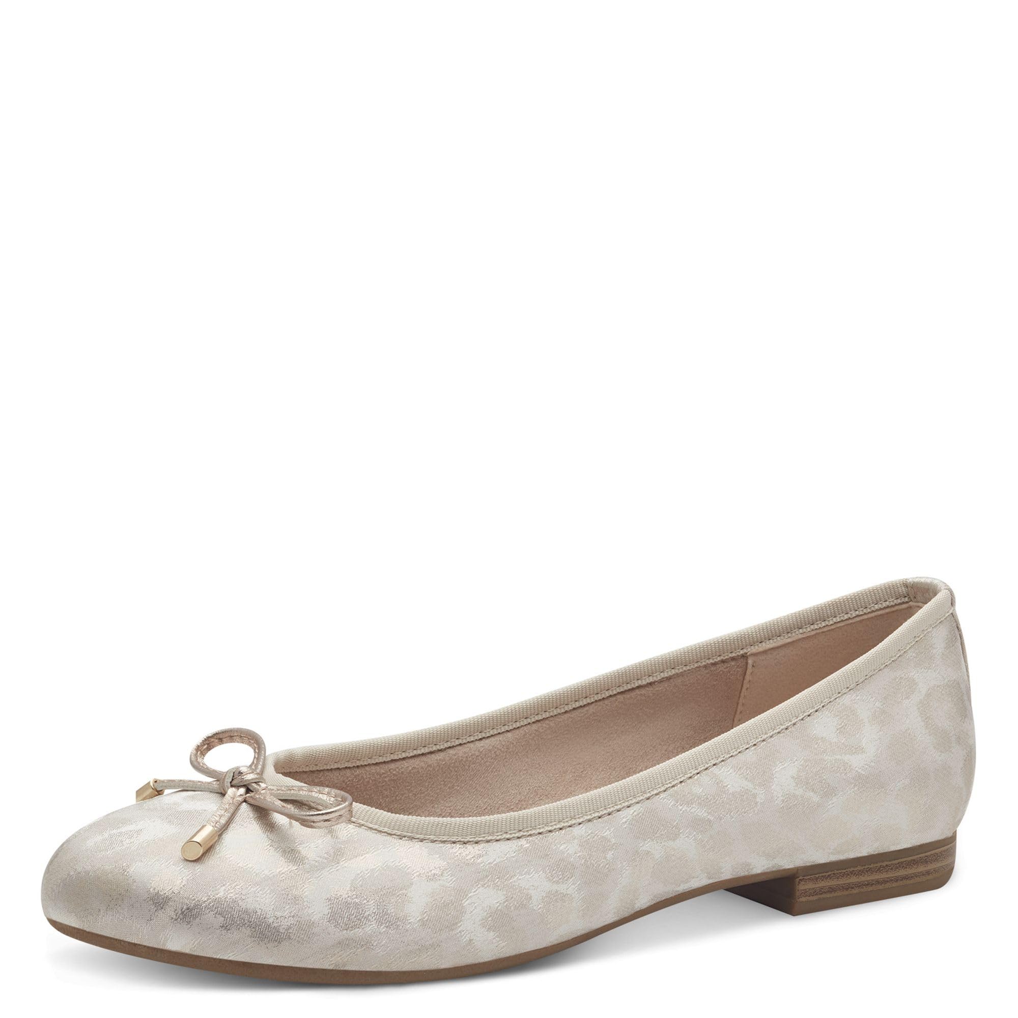 MARCO TOZZI Women's 2-22136-42 Ballet Flats, Leo White, 41 EU, Leo White, 8.5 UK