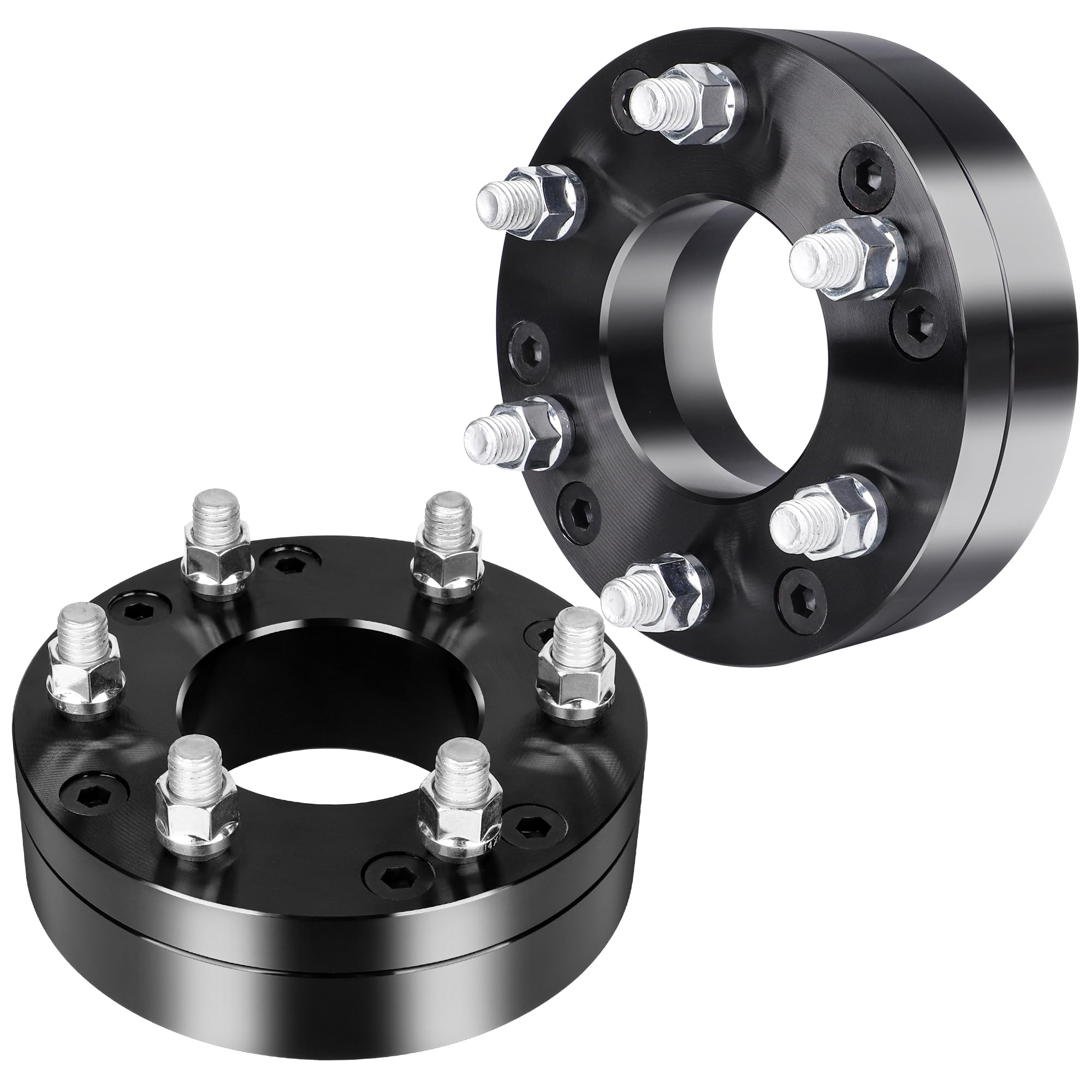 YIZBAP 2PCS 5x135 to 6x135 Wheel Adapters for Expedition Wheels on F150 Vehicle, 2 inch 5x135mm to 6x135mm Wheel Adapters 87.1mm Hub Bore with 14x2