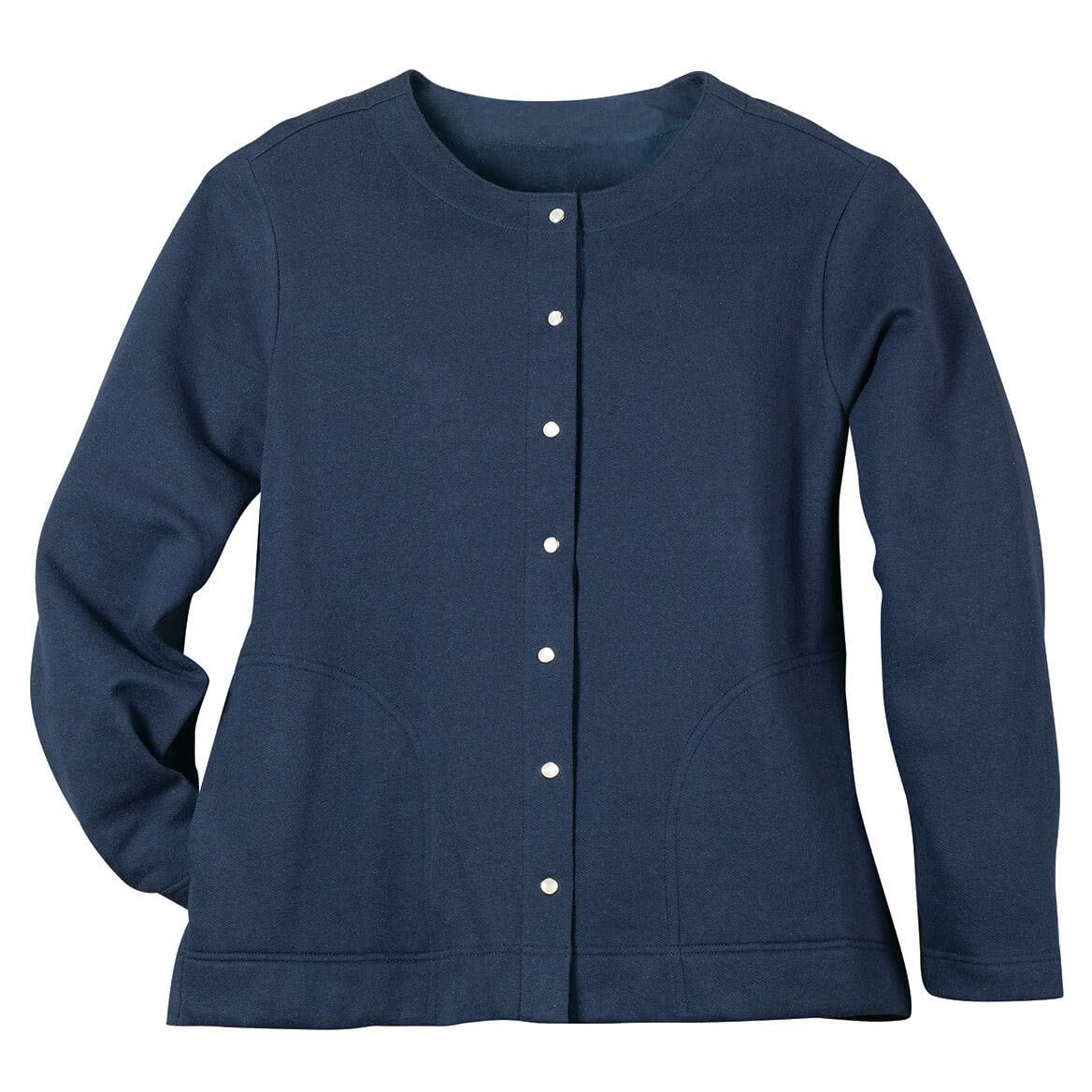Snap Front Sweatshirt Cardigan by Sawyer CreekTM