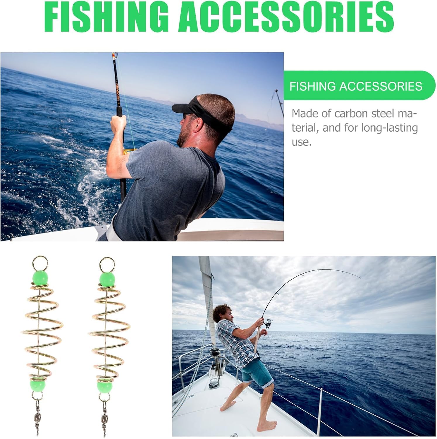 24 piezas de jaula de trampa de cebo de pesca: soporte de cesta de alimentación para equipo de pesca de carpa, acero al carbono, señuelo grueso, accesorios de pescado, cesta de regalo para amigos