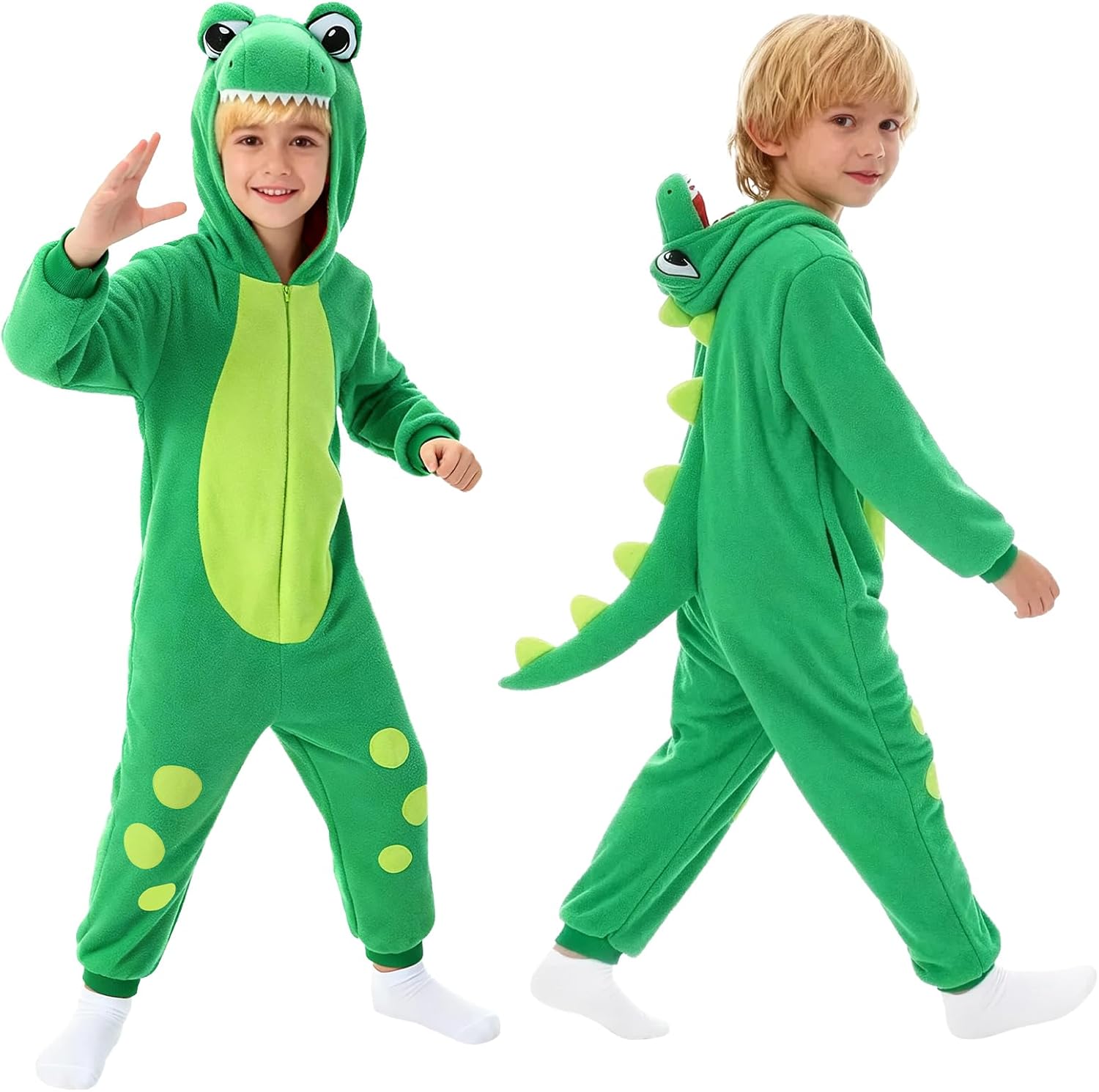 Onesie Kids Halloween Christmas Winter Pajamas Cosplay Sleepwear One Piece Animal Pajamas for 4-16 Years Girls Boys