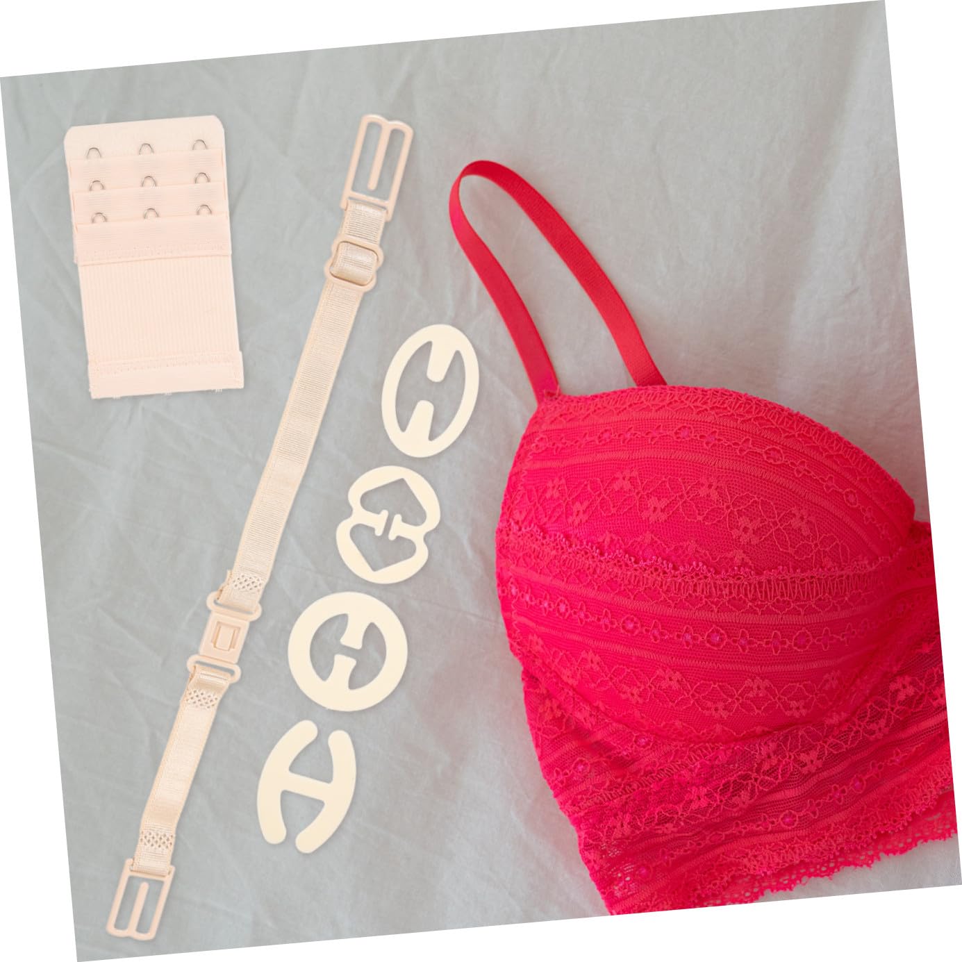 SHERCHPRY 4 Juegos Hebilla antideslizante para ropa interior. ganchos de sujetador evitar que los tirantes del sostén se deslicen extensor de sujetador extensiones de sujetador tres botones