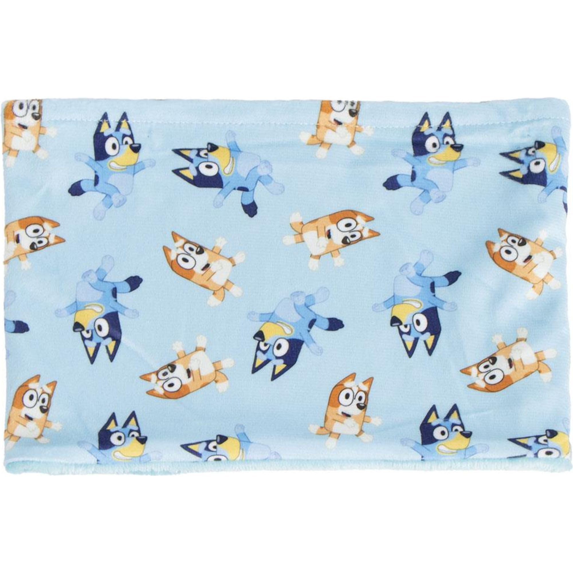 Bluey Kids' Neck Warmer - Blue - One Size - Made of 100% Polyester and Family Printed Design - Original Product Designed in Spain