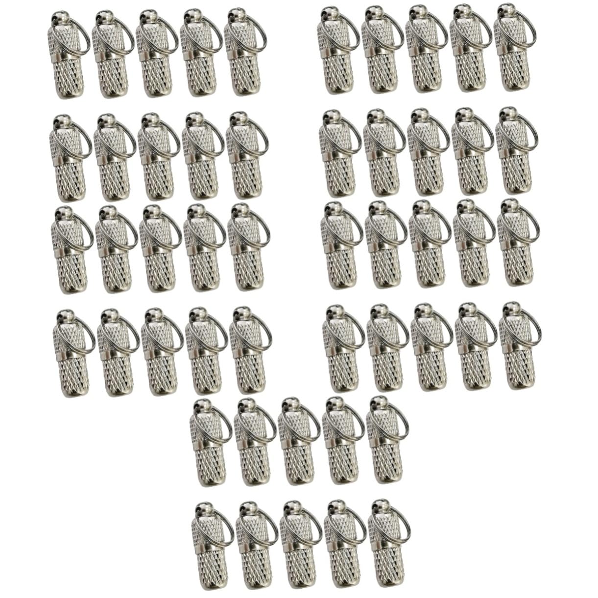 BESPORTBLE 50pezzi Medaglietta Identificativa Per Collare Animali Domestici Ciondolo Antiperdita Argento Leggero e Resistente Facile Da Attaccare Design Pratico e Duraturo