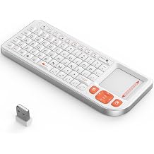 K809 Mini Keyboard with Touchpad, High-End Aluminum Alloy Frame,2.4G+BT