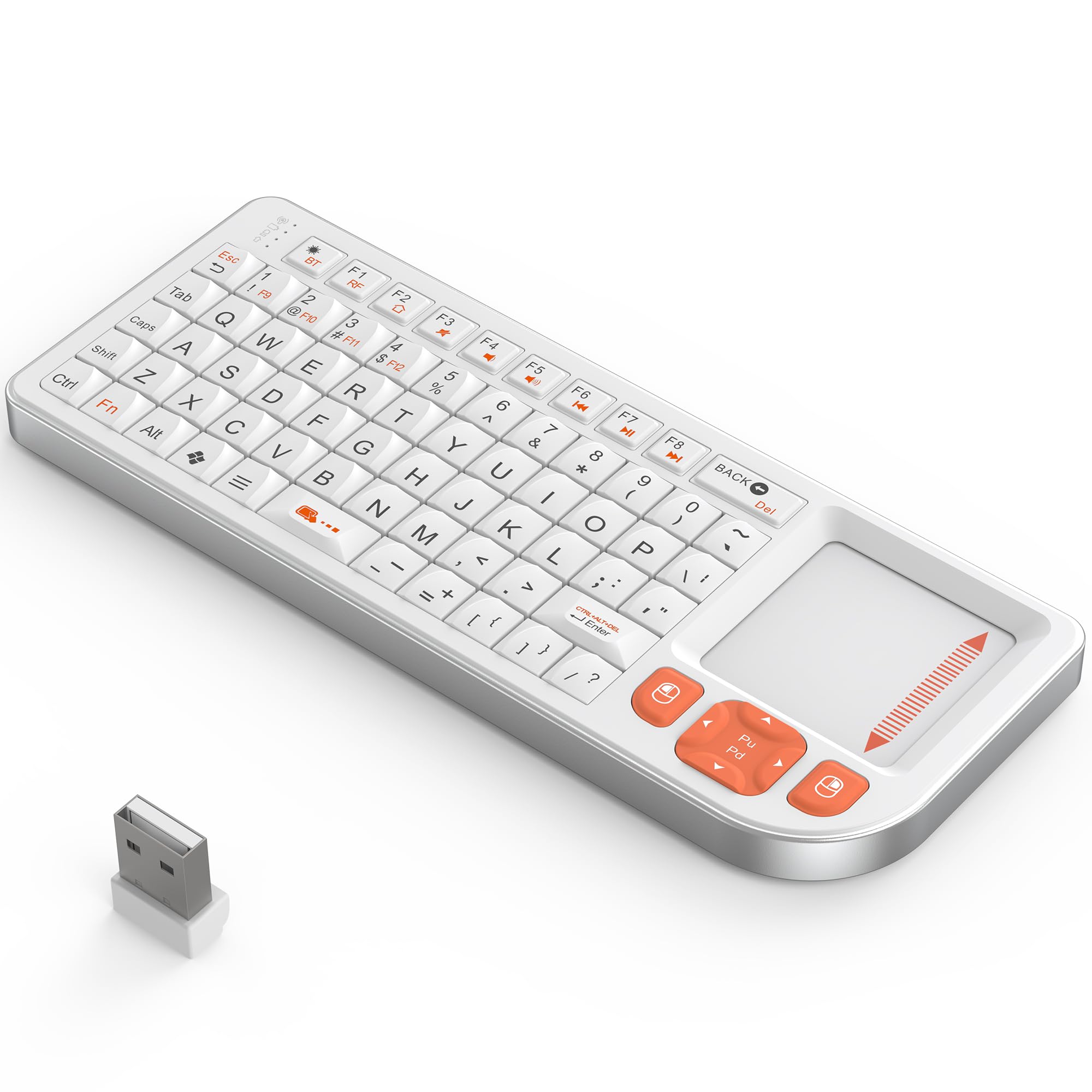 K809 Mini Keyboard with Touchpad, High-End Aluminum Alloy Frame,2.4G+BT | 7-color backlight,1000mAh rechargeable battery,ultra-thin and portable,for tv,android tv box,fire tv stick,htpc,frojector,pc-image-33