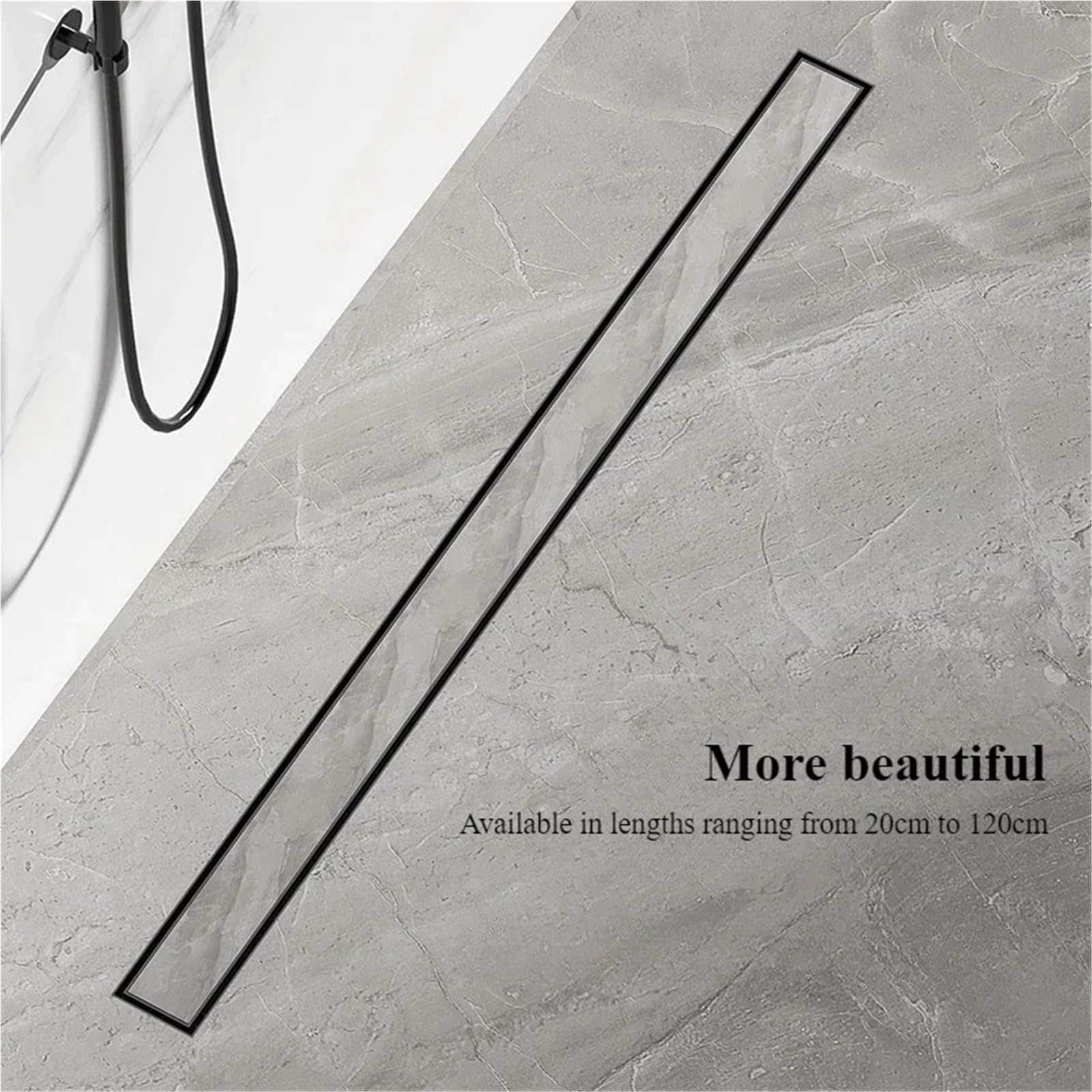 Desagüe del Piso De La Ducha Negro