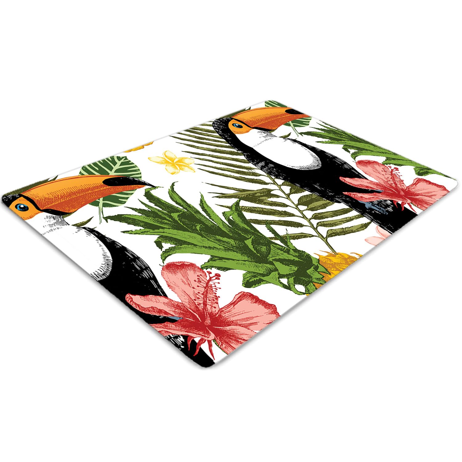 Tapis de chaise évite rayures roulettes protecteur de sol PVC toucan 120x90