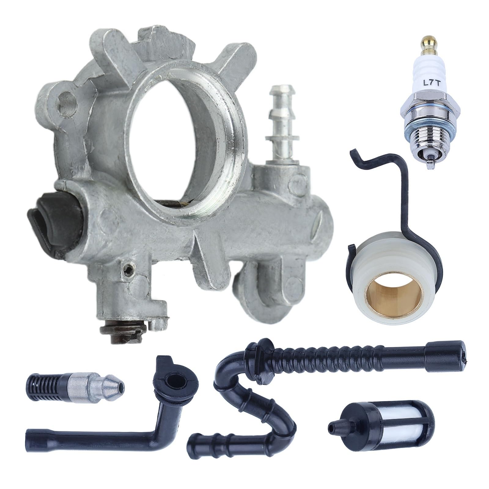 Kit de línea de Filtro de Aceite de Combustible y Engranaje helicoidal for Motosierra 034 036 MS360 1125 640 3201