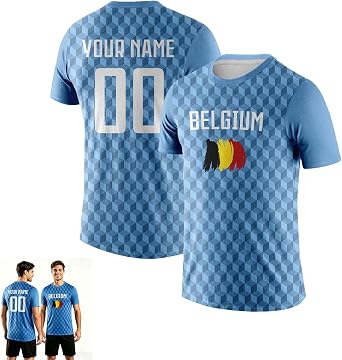 Personalised Football Shirt 2026, Custom Football Jersey for Men Women Youth with Name and Number