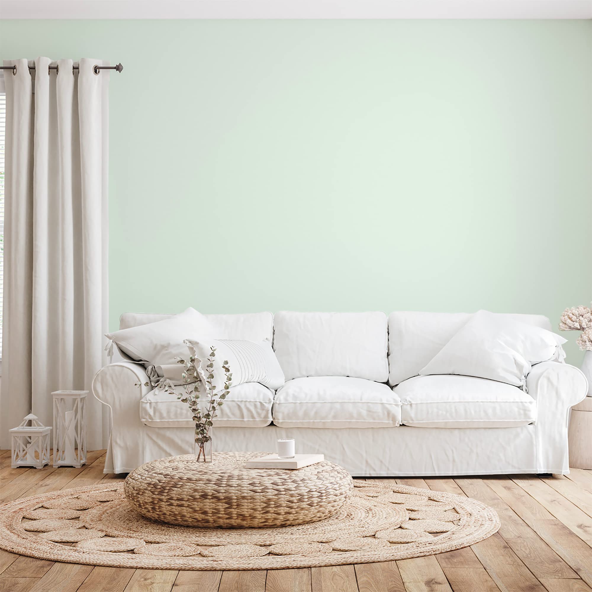 BOX DECO COULEURS Pintura de pared natural ecológica con aspecto mate interior Natura – 1 l/13 m², verde de agua
