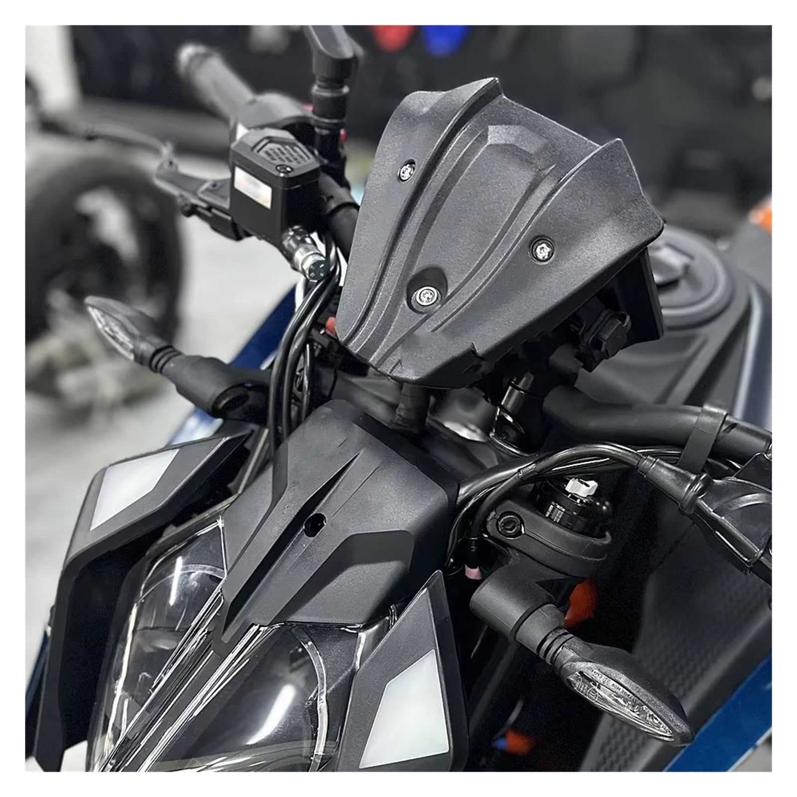 Per 390Duke Per 390DUKE Per 390 Per 390 Per 2024 Parabrezza Per Moto Parabrezza Deflettore Antivento Plastica ABS Nero Accessori Deflettore Parabrezza Moto