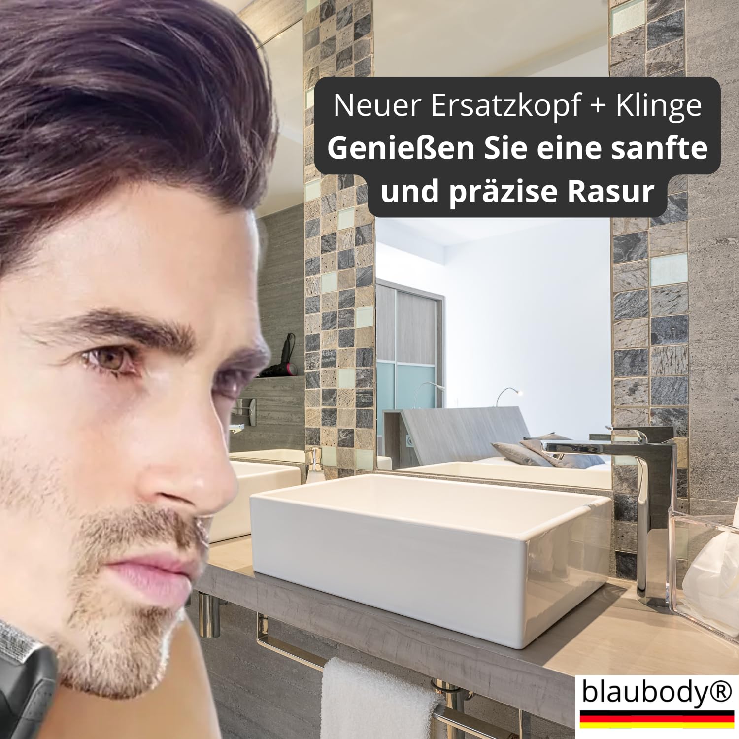 Scherkopf Ersatzkopf x1 Klinge Kompatibel mit Maschine Rasierer Wahl Shaver 5 Star Series Finale Ersatzkopf Trimmer Blade Finishing Ersatzfolie Ersatzteile Friseur Rasur Haare Bart Folienrasierer
