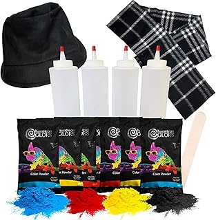 Chameleon Colors Paint Your Own Snowman Kit-Color Powder Snowman Decorating Kit-Includes 8 Packets of Colored Chalk in 4 Colors, 4 Squirt Bottles, Snowman Top Hat, and Scarf-Fun Snow Toys for Kids