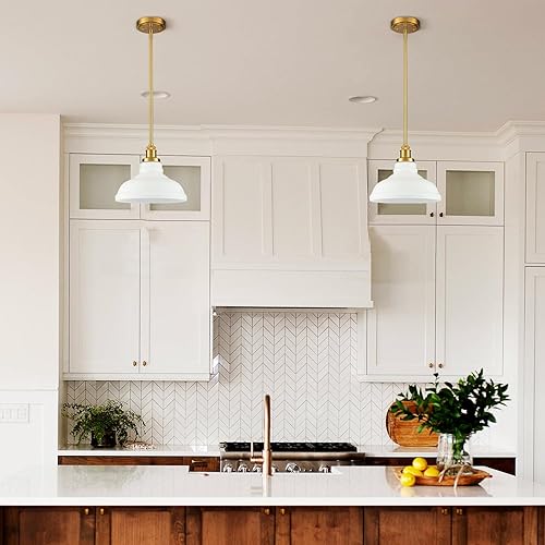 Miniatura 3 de HOLKIRT Modernas lámparas colgantes doradas, luces colgantes de isla de cocina, luces colgantes para dormitorio, comedor, baño con cúpula de cristal