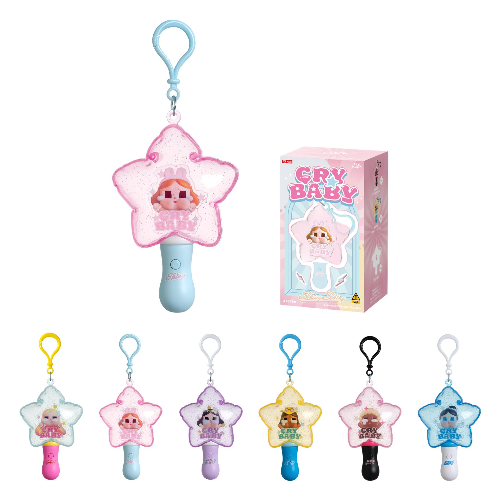 Amazon.com: POP MART CRYBABY SHINY SHINY Series-Luminous Pendant