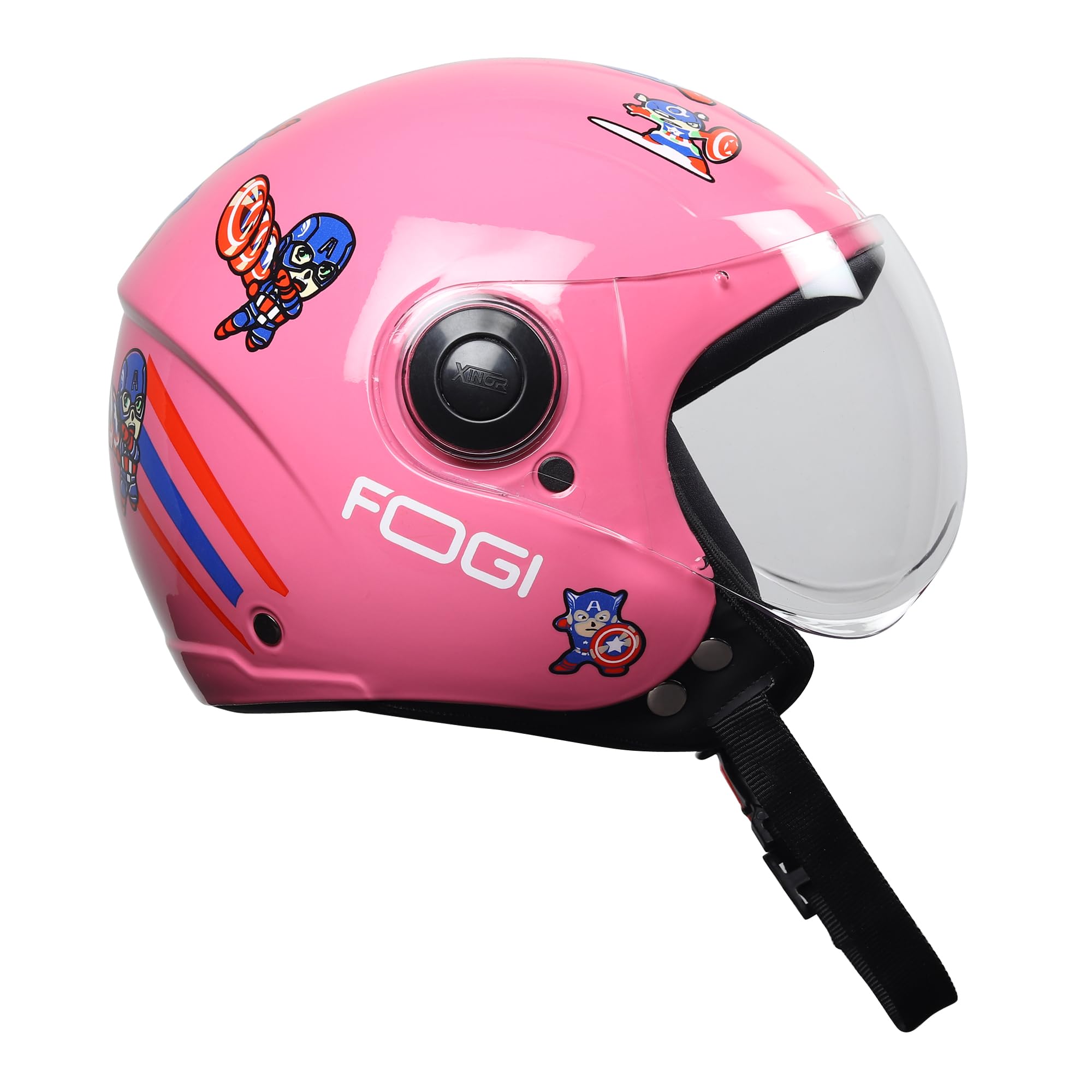 Kids Bike Helmet by Xinor, ISI Certified & Lightweight 6-14 Years, Captain Marvel Design - XS (Pink) (B0D6L51625) Amazon Price History, Amazon Price Tracker