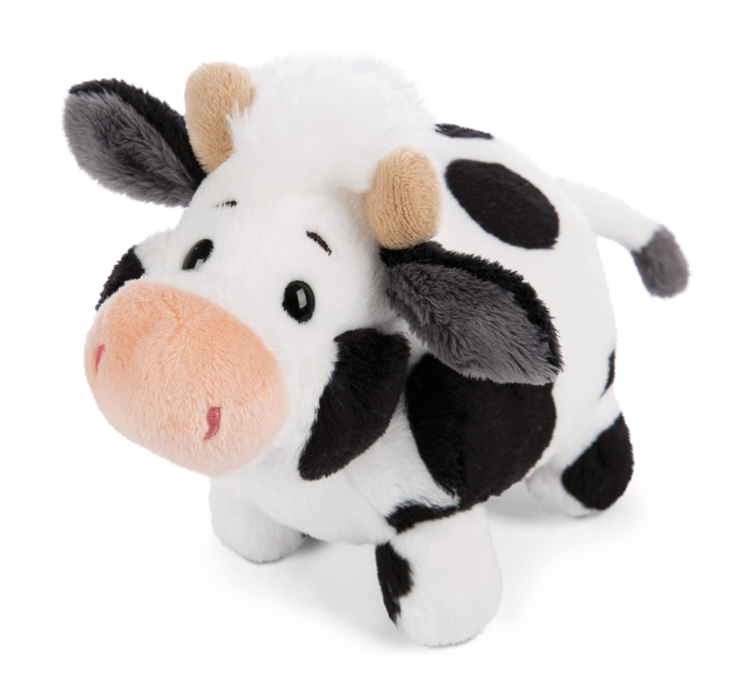NICI 62248 Cuddly Toy, Cow Cowluna, 18 cm, White, Soft Plush Toy, Cute Stuffed Toy for Cuddling and Playing, Great Gift Idea for Children and Adults
